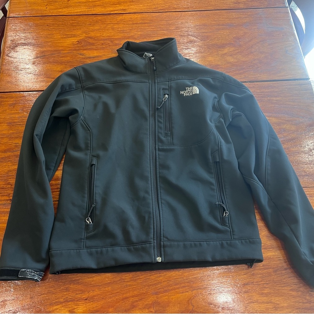 The North Face Black Fleece Jacket with Logo Tag